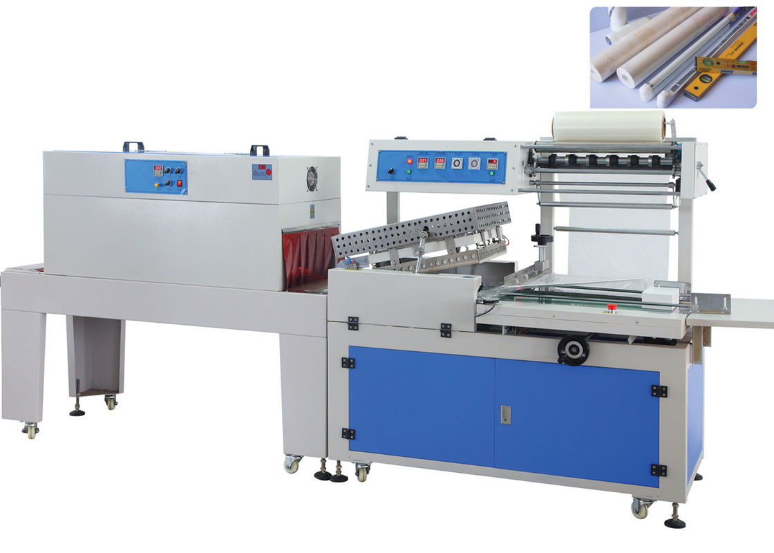 Full Automatic POF Film Shrink Wrap Machine For Books , Shrink Wrapper